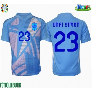 Spanien Unai Simon #23 Målvakt Hemmatröja EM 2024 Kortärmad